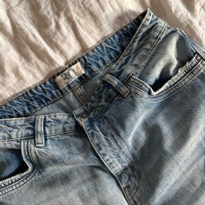 We The Free Light Blue Wide Leg